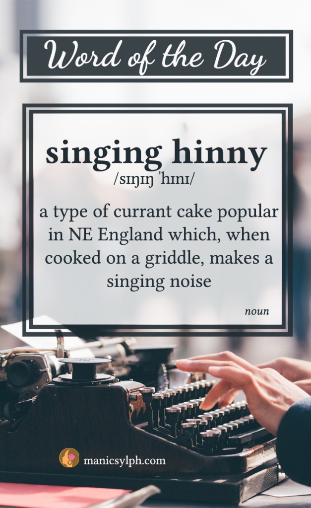 WORD OF THE DAY ~ Singing Hinny